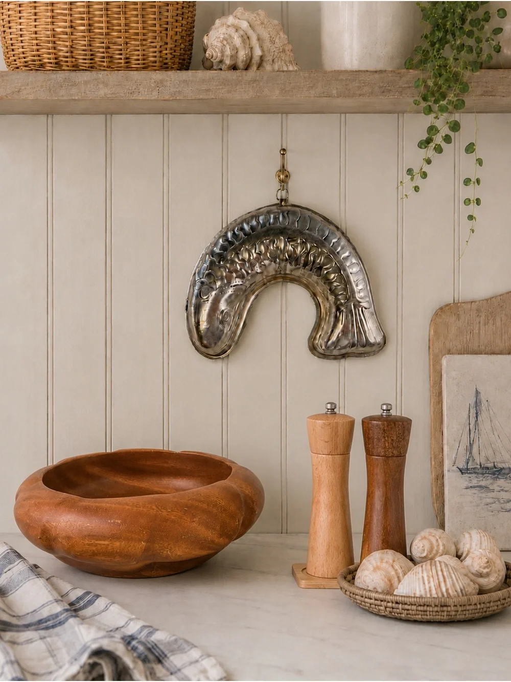 Hand-Carved Wooden Bowl Monkey Pod